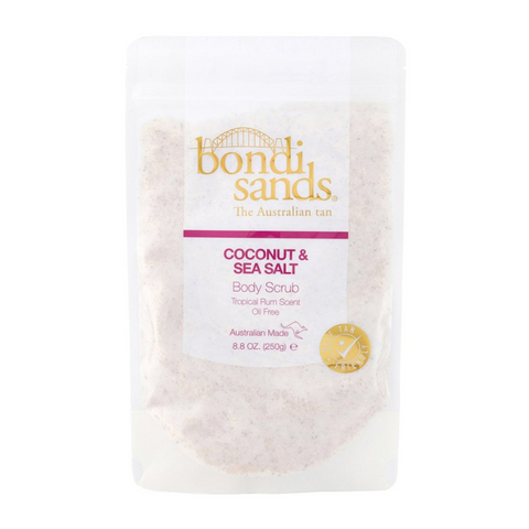 Bondi Sands Body Scrub Coconut and Sea Salt Tropical Rum Scent 250g
