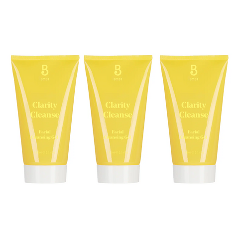 3 x Bybi Clarity Cleanse Facial Cleaning Gel 150ml