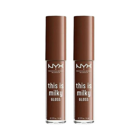 2 x NYX This Is Milky Lip Gloss 4ml - Milk The Coco
