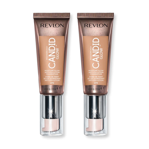 2 x Revlon Photoready Candid Moisture Glow Foundation - 270 Medium Beige
