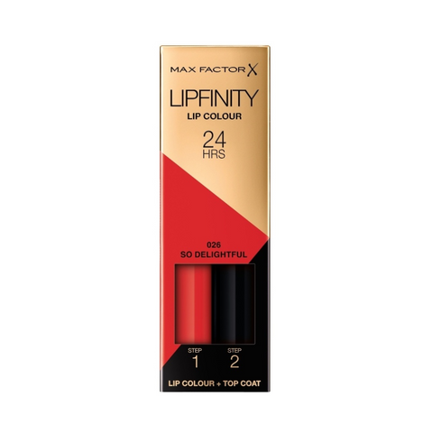 Max Factor Lipfinity Lipstick Two Step New In Box - 026 So Delightful