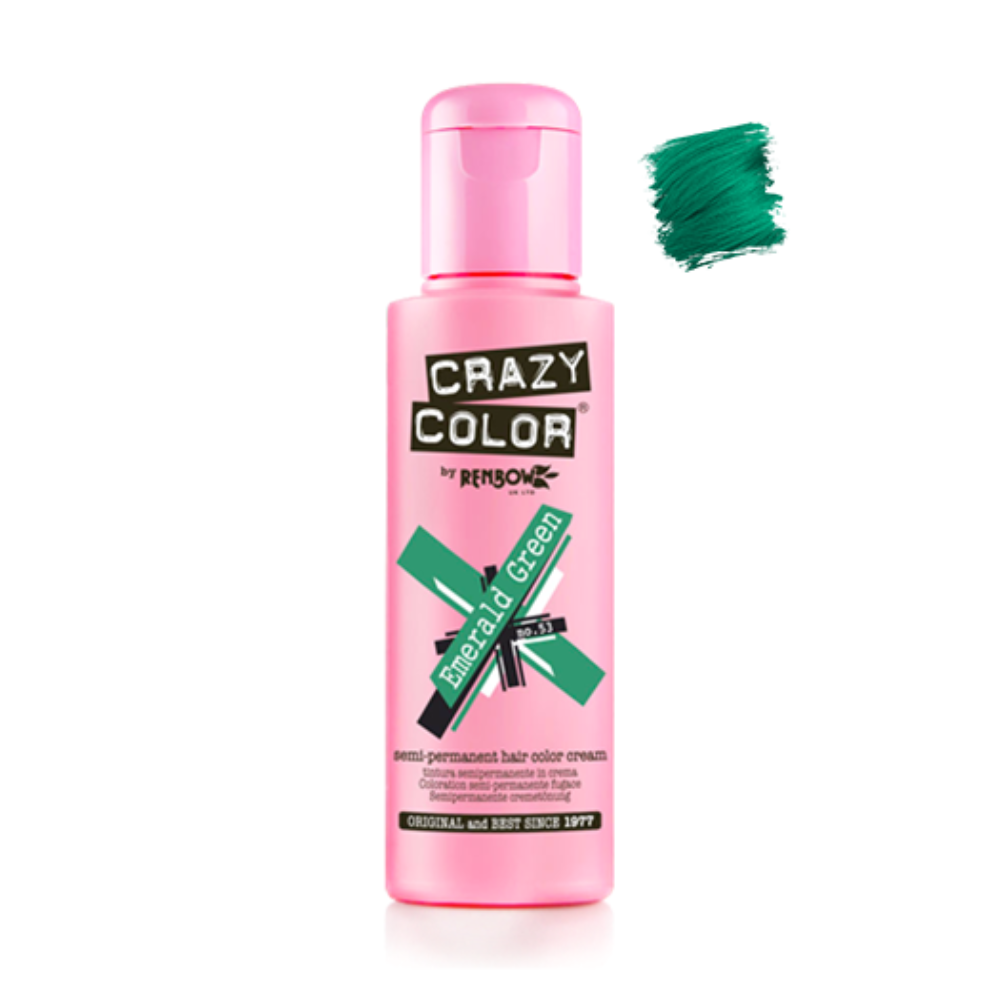 Crazy Color Semi Permanent Hair Dye 100ml - Choose From 41 Shades