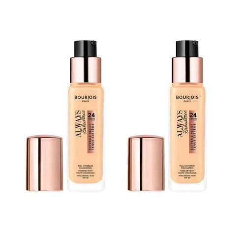 2 x Bourjois Always Fabulous 24hr Extreme Resist Foundation - 420 Light Sand