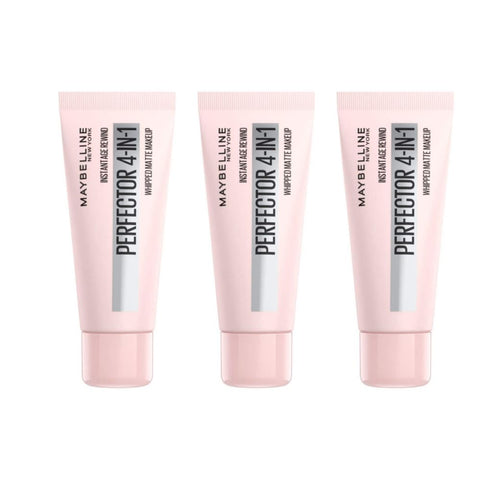 3 x Maybelline Instant Anti Age Perfector 4-in-1 Whipped Matte Makeup - 00 Fair/Light