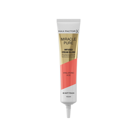 3 x Max Factor Miracle Pure Infused Cream Blush 15ml - 06 Soft Peach