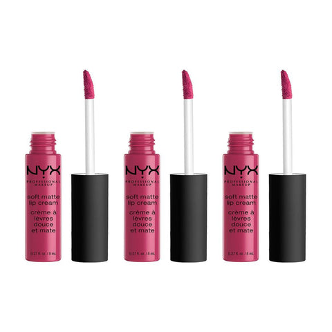 3 x NYX Soft Matte Lip Cream 8ml  - Prague