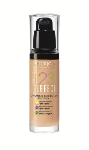 2 x Bourjois Paris 123 Perfect Foundation 30ml - 55 Dark Beige