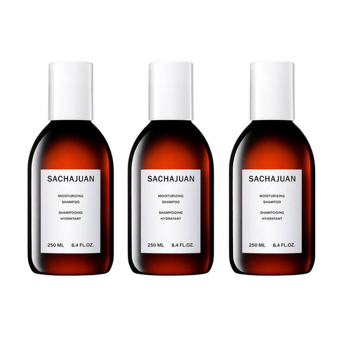 3 x SACHAJUAN Moisturizing Shampoo 250 ml