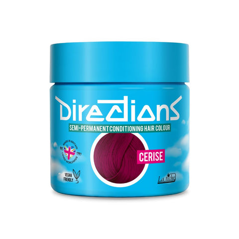 2 x La Riche Directions Semi-Permanent Hair Color 100ml Tubs - Cerise
