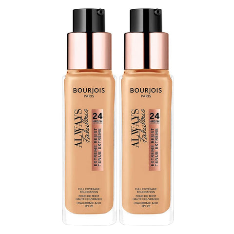 2 x Bourjois Always Fabulous 24hr Extreme Resist Foundation - 210 Vanilla