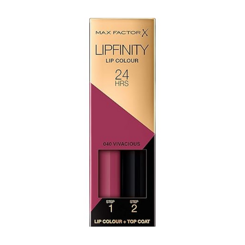 Max Factor Lipfinity Lipstick Two Step New In Box - 040 Vivacious