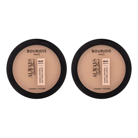 2 x Bourjois Always Fabulous Shine Control Matte Powder 10g - 410 Golden Beige