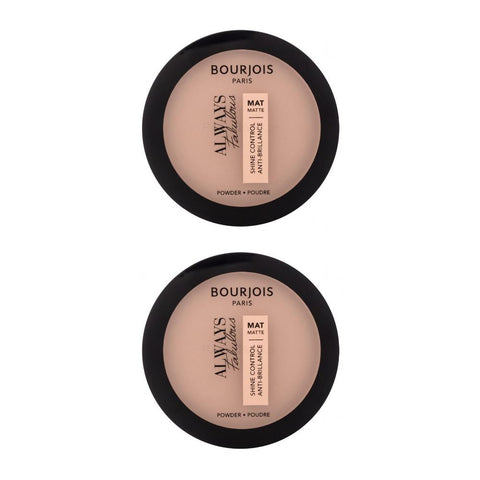 2 x Bourjois Always Fabulous Shine Control Matte Powder 10g - 200 Rose Vanilla