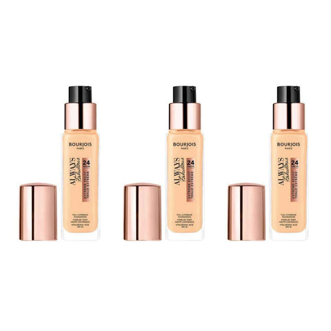 3 x Bourjois Always Fabulous 24hr Extreme Resist Foundation - 420 Light Sand