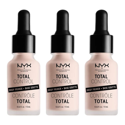 3 x NYX Total Control Drop Primer 13ml - TCDP01