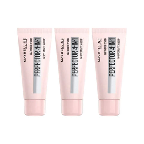 3 x Maybelline Instant Anti Age Perfector 4-in-1 Whipped Matte Makeup - 02 Light Medium