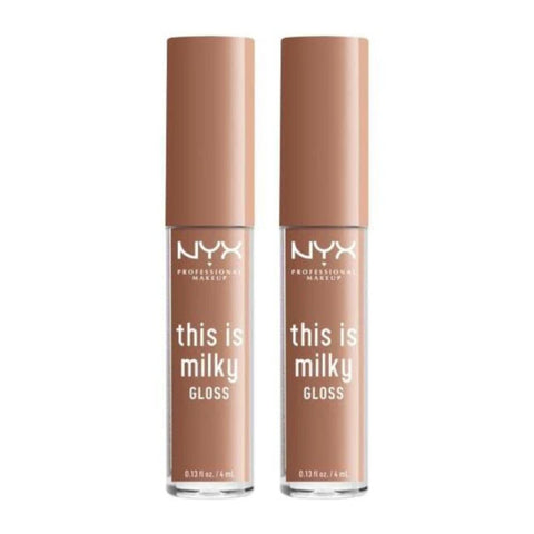 2 x NYX This Is Milky Lip Gloss 4ml - Cookies and Milk