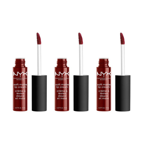 3 x NYX Soft Matte Lip Cream 8ml  - Madrid