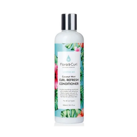 Flora & Curl Soothe Me Coconut Mint Curl Refresh Conditioner 300ml - For All Curl Types
