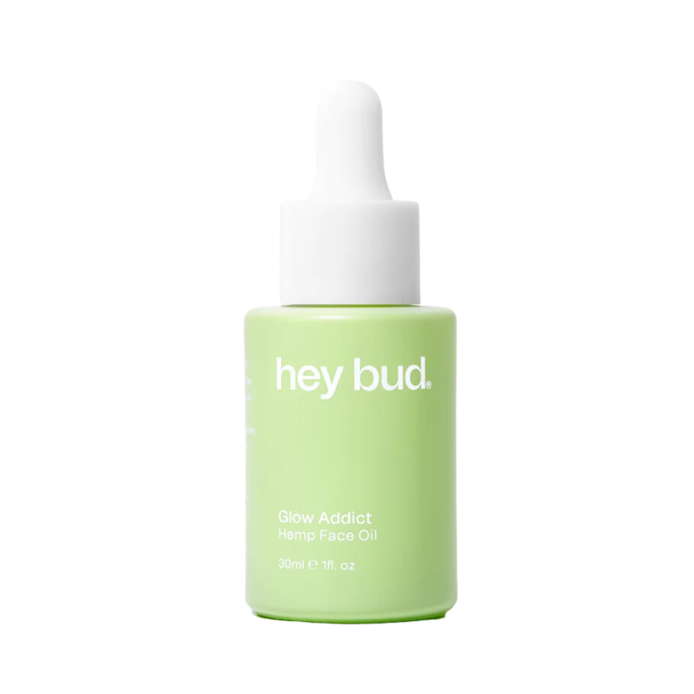 Hey Bud Glow Addict Hemp Face Oil - Hydrates, Smooths Fine Lines and Wrinkles 30ml