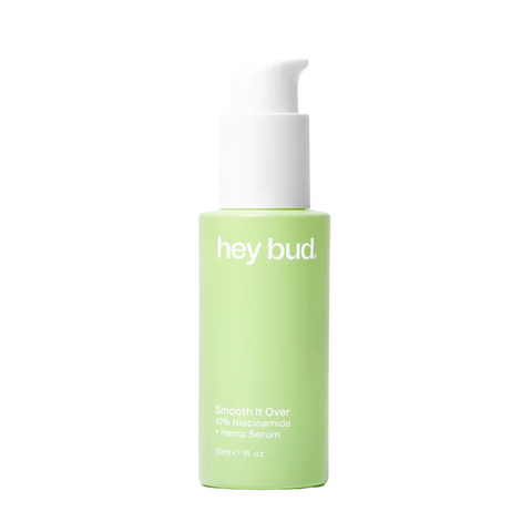 Hey Bud Smooth It Over 10% Niacinamide + Hemp Serum - Balances Oil Levels and Improves Skin Texture