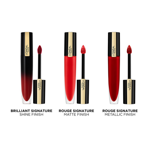 3 x L'Oreal Paris Rouge Signature Liquid Lipstick - Choose Shade