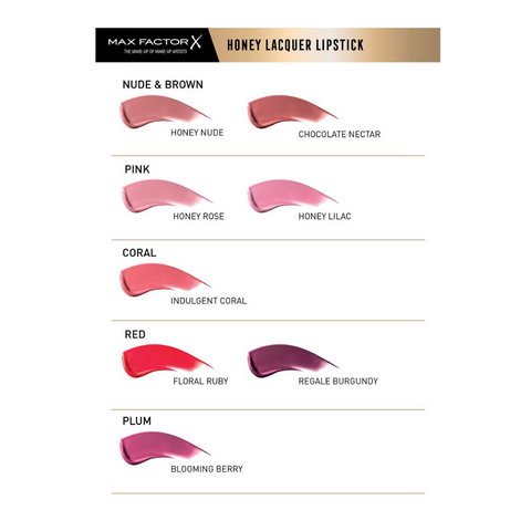 3 x  Max Factor Colour Elixir Honey Lacquer Lip Gloss 3.8ml - Choose Shade