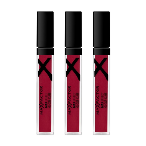 3 x Max Factor Max Effect Gloss Cube Lipgloss - 10 Sweet Cassis