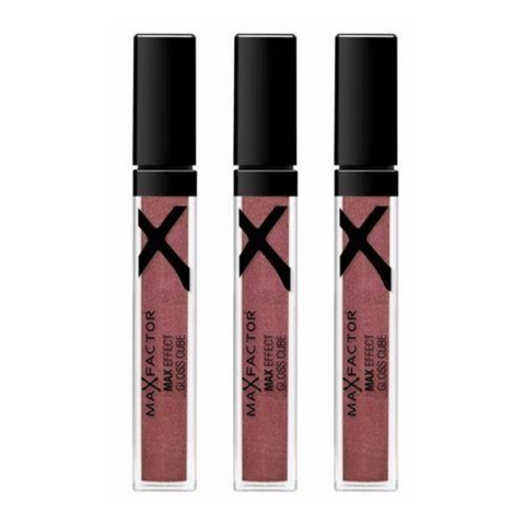 3 x Max Factor Max Effect Gloss Cube Lipgloss - 12 Hot Aubergine