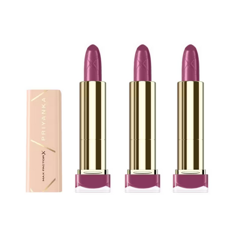 3 x Max Factor Colour Elixir Priyanka Lipstick - 128 Blooming Orchid