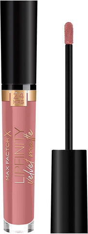 3 x Max Factor Lipfinity Velvet Matte 24Hr Lipstick - 035 Elegant Brown