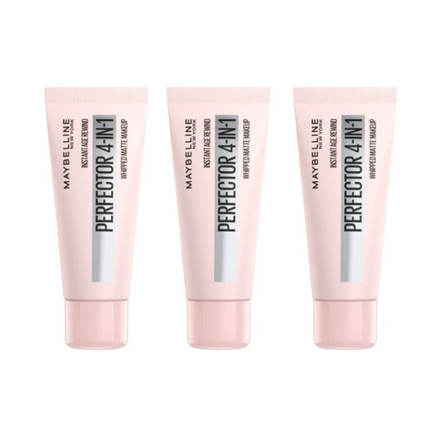 3 x Maybelline Instant Anti Age Perfector 4-in-1 Whipped Matte Makeup - 03 Medium