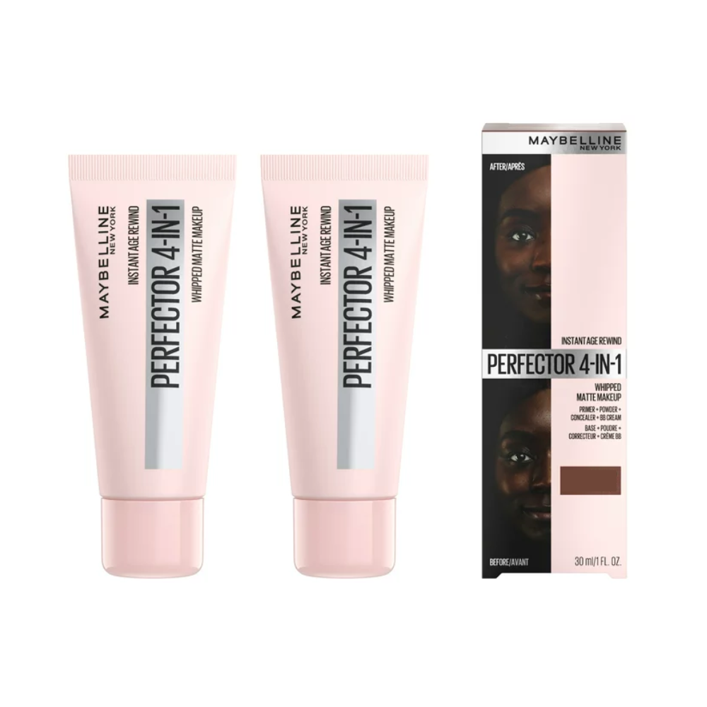 2 x Maybelline Instant Anti Age Perfector 4-in-1 Whipped Matte Makeup - 04 Medium Deep