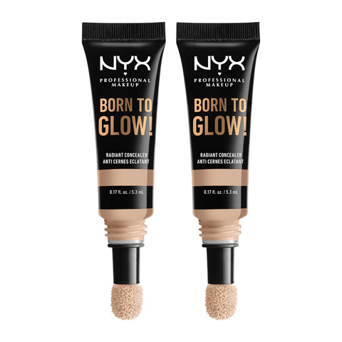 2 x NYX Professional Makeup Born To Glow Concealer - 02 Alabaster