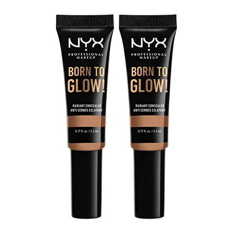 2 x NYX Professional Makeup Born To Glow Concealer - 12.7 Neutral Tan