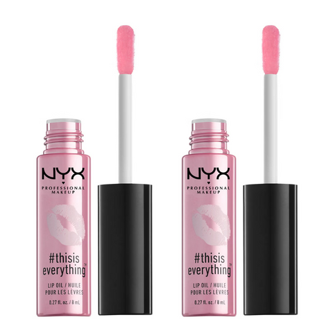 2 x NYX This Is Everything Lip Oil 8ml - 05 Sheer Blush