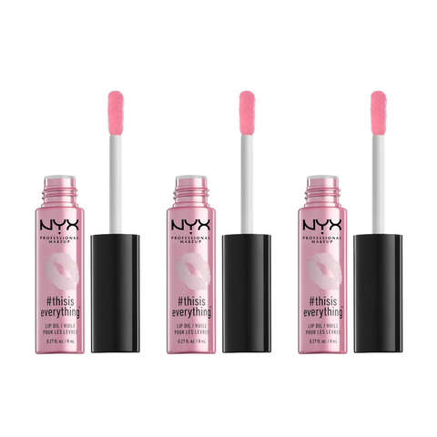 3 x NYX This Is Everything Lip Oil 8ml - 05 Sheer Blush