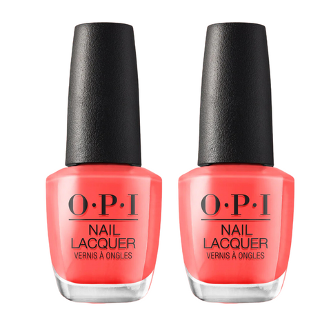 2 x OPI Nail Lacquer 15ml - Hot & Spicy