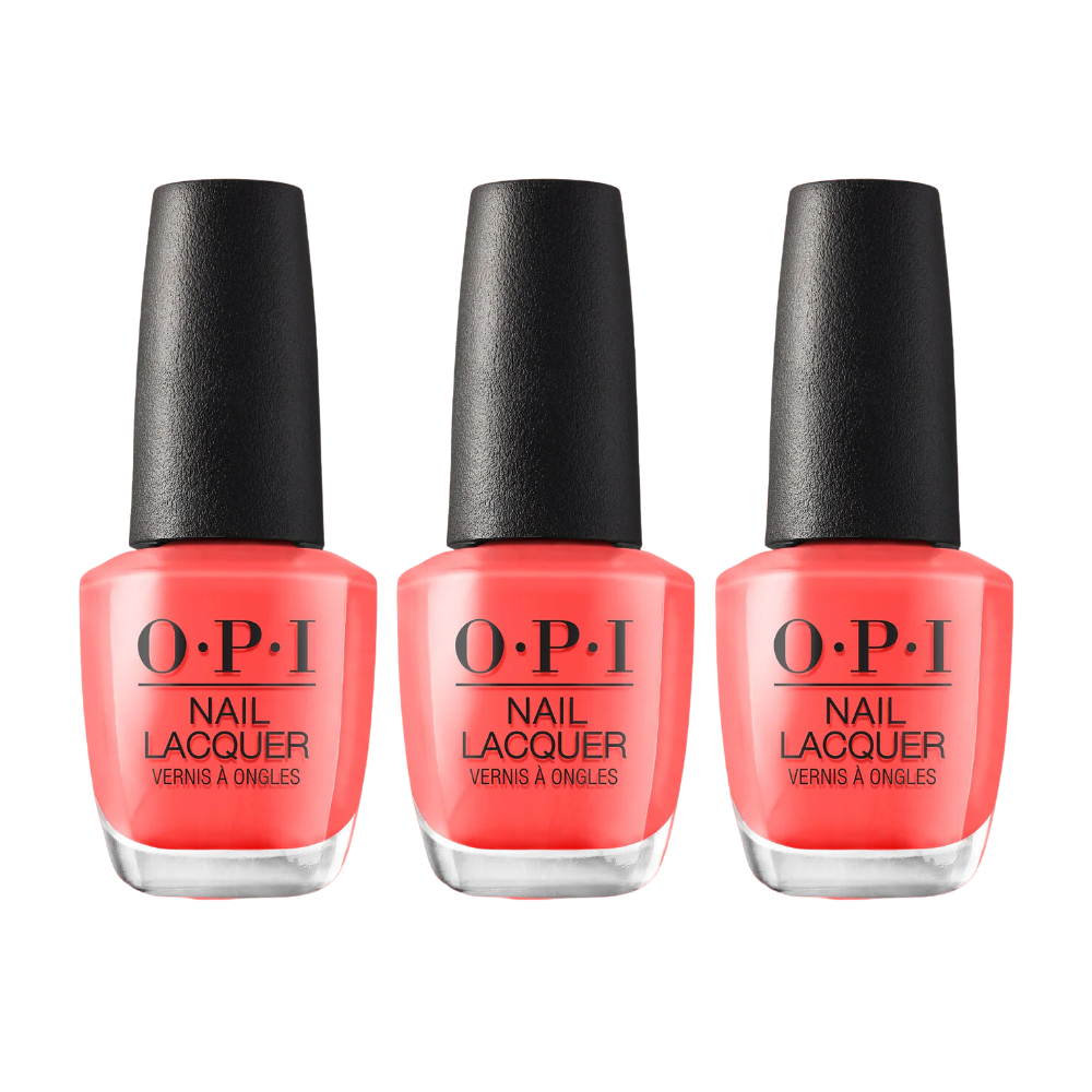 3 x OPI Nail Lacquer 15ml - Hot & Spicy