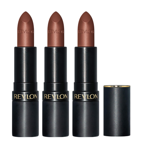 3 x Revlon Super Lustrous The Luscious Mattes Lipstick - 013 Hot Chocolate