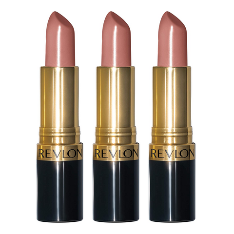 3 x Revlon Super Lustrous Lipstick 4.2g - 637 Blushing Nude