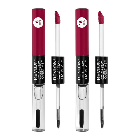 2 x Revlon Colorstay Overtime Dual Ended Lipcolor - 010 Non Stop Cherry