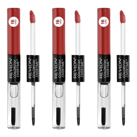 3 x Revlon Colorstay Overtime Dual Ended Lipcolor - 020 Constantly Coral