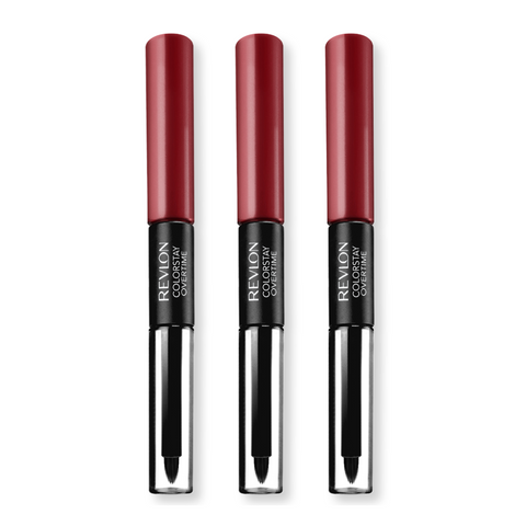 3 x Revlon Colorstay Overtime Dual Ended Lipcolor - 140 Ultimate Wine