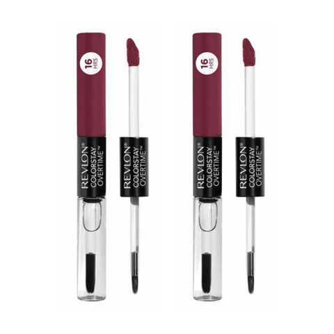 2 x Revlon Colorstay Overtime Dual Ended Lipcolor - 380 Always Sienna