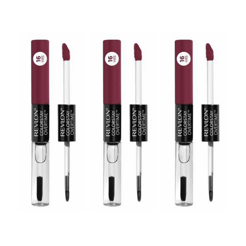 3 x Revlon Colorstay Overtime Dual Ended Lipcolor - 380 Always Sienna