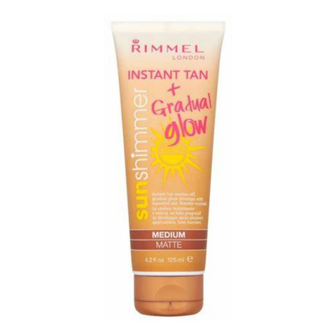 Rimmel London Instant Tan & Gradual Glow Sun Shimmer Instant Tan - Medium Matte 125ml