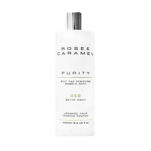 Rose & Caramel Purity Self Tan Removing Bubble Bath 500ml