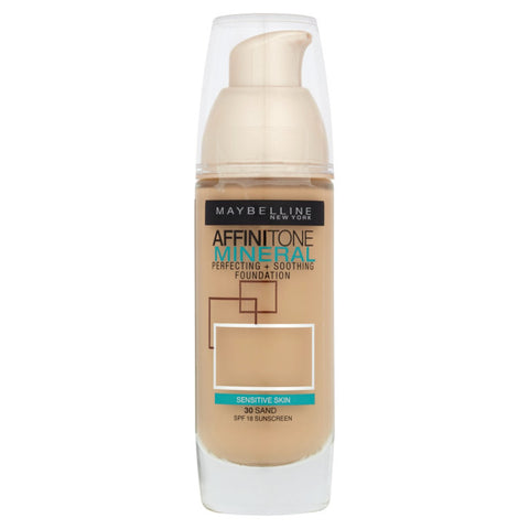 3 x Maybelline Affinitone Mineral Foundation SPF18 30ml - Choose Shade