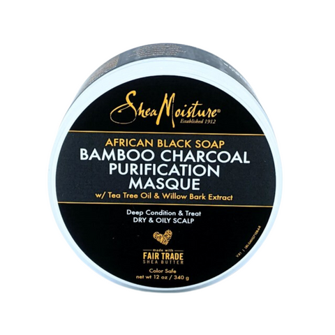 Shea Moisture African Black Soap Bamboo Charcoal Purification Masque 354ml